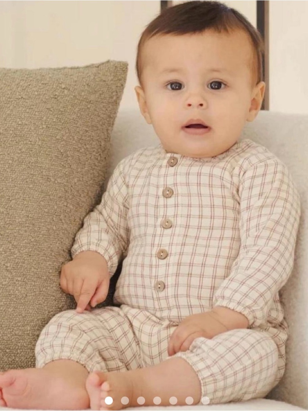 Quincy Mae Woven Jumpsuit - Cedar Check